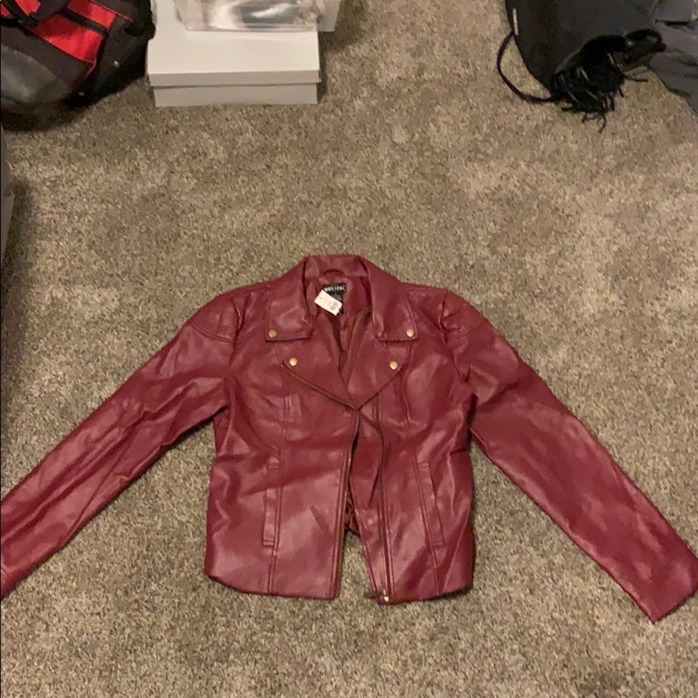 Women’s large wet seal pleather jacket